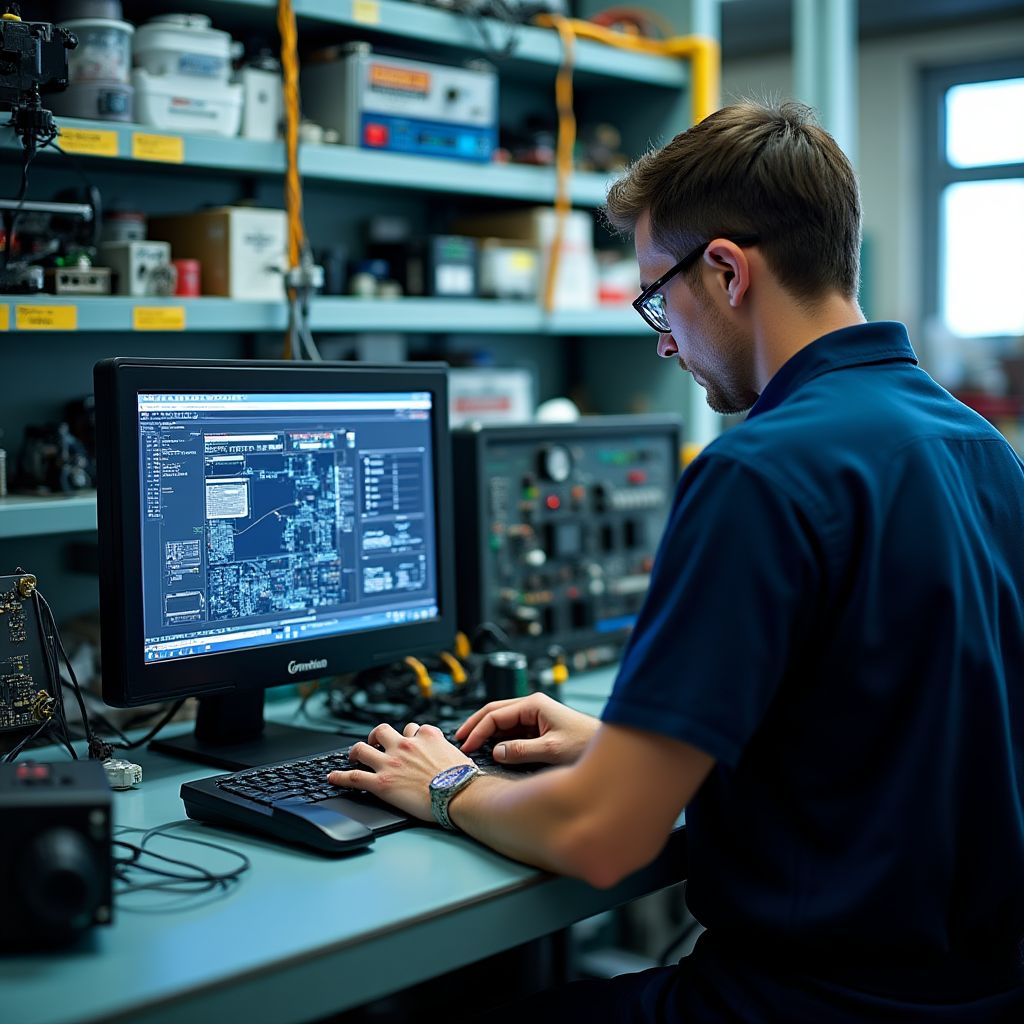 Pracoviště pro servis elektronických systémů